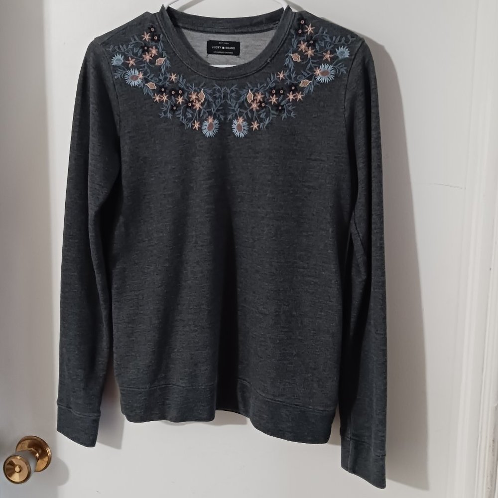 Lucky Brand Women's Sweater Grey Small